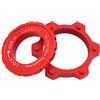 Saipor Disco freno Center Lock Adattatore 6 Bolt Bicicletta Centerlock con anello centrale in lega di alluminio a 6 fori MTB accessori per bicicletta (nero)