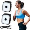 Lampada frontale a LED a 5 teste, ricaricabile tramite USB, super