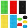 Fukaisu 250pz Dossi Tattili per Ipovedenti, Colori Misure & Forme Assortiti Punti Tattili Rilievo Adesivi Braille Ausili Ipovedenti per Non Vedenti Anziani (Giallo, Verde, Rosso, Blu, Nero)