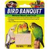 Zoo Med Bird Banquet, Mangime In Blocco Per Uccelli Pappagalli E Volatili, A Base Di Minerali E Calcio, Arricchito Con Frutta, Leviga Il Becco, 28 g