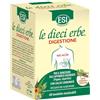 le dieci erbe ESI - Le Dieci Erbe No Acid, Integratore Alimentare a Base di Corallo Fossile e Papaya, Gusto Finocchio e Liquirizia, Aiuta la Digestione, Senza Glutine, 60 Tavolette Masticabili