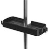 Beldray LA035662FEU7 - Mensola da doccia a clip, supporto per soffione doccia, portaoggetti multifunzione, organizer per bagno, ganci per appendere, si adatta alla maggior parte dei saliscendi