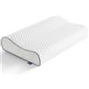 BedStory Cuscino in memory foam, regolabile in altezza, ergonomico, per chi dorme sul fianco, per schiena e pancia (62 x 38 x 9/7 cm)