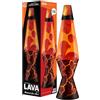 LAVA® - Lampada Lava 2078 Volcanic Crags, cera rossa, liquido arancione, base e cappuccio decorativi, lampada a movimento liquido a marchio LAVA® originale da da 14,5 pollici