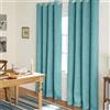 TOWN & COUNTRY EVERYDAY Exclusive Home Curtains Oxford - Coppia di Pannelli oscuranti con Occhielli Superiori, Colore Foglia di tè, 52 x 84, 2 Pezzi