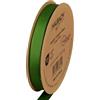 Halbach Seidenbänder Nastro in grosgrain di alta qualità, larghezza: 13 mm, lunghezza: 25 m, nastro regalo sostenibile in poliestere riciclato, ideale come nastro, colore: verde muschio