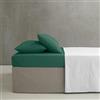 Catherine Lansfield Easy Iron - Lenzuolo con angoli, in percalle pettinato, extra profondo, per letto matrimoniale, colore: verde scuro
