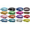 LARRYROO Collare per cani in pelle vivace, per cuccioli, gatti, gattini, cani, per animali di taglia piccola, media, grande ed extra large (collo extra large (collo 45-55 cm), oro brillante