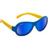 Cressi Scooby Kid's Sunglasses, Occhiali da Sole Unisex Bambino, Bianco/Blu/Lenti Specchiate Blu, 0-2 Anni