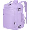 ENZOSUM Borse da Cabina per Ryanair 40x20x25 Bagaglio a Mano Zaino Borsa Zaino da Viaggio Zaino Casual per laptop da 14 pollici per scuola,Viola chiaro