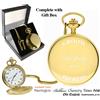 Sposo Personalizzato Orologio da Tasca Placcato Oro Matrimonio