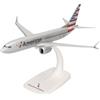 Herpa aereo Snap-Fit in miniatura American Airlines Boeing 737 Max 8 - N306RC, miniatura in scala 1:200, pezzo da collezione, modello con base, plastica