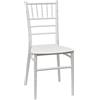 WS DESIGN Sedia Chiavarina, Design Classico, Colore Bianco, per Matrimoni ed Eventi