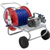 AgriEuro TOP-LINE Kit motopompa elettrica da irrorazione con carrello - Comet MTP MC18 EL MNF - Per prodotti chimici e acidi