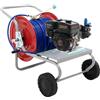 AgriEuro TOP-LINE Kit motopompa a scoppio da irrorazione con carrello - Comet MTP MC 25 - Per prodotti chimici e acidi