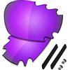 Saucer Premium Lenti & Gomma Kit per Oakley Jawbone Vented Racing Jacket, (High Defense - Violet Purple Polarized), Taglia unica