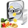 Anatole Affettatrice per Verdure Professionale in Acciaio Inox 0-10mm | Taglia Verdure Frutta a Fette Manuale, 6 Ventose, Mandolina per Cipolle Pomodori Patate Limone Cappuccio Ristorante Case