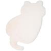 zhxinashu Tappeto a Forma di Gatto Carino e Peloso, Tappeti Peloso Morbido per Camera da Letto, Tappeto Piccolo in Pelo Finto per Salotto, Corridoi, Arredamento Stanze per Bambini(Beige)