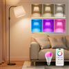 DUSKTEC Lampada da Terra Smart RGB - Lampada ad Arco LED Dimmerabile 10W 1200LM per Soggiorno e Camera da Letto, Luce da Lettura Moderna, Controllo App e Compatibile con Alexa e Google Home