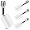NWpangu E27 Portalampada extension, E27 Prolunga per presa lampada, Estensione della lampadina, Adattatore per portalampada, 4pcs (Bianco)