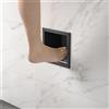Bernkot Nicchia da parete in acciaio inox 304, colore nero opaco, 15 cm x 12 cm, per bagno, supporto da incasso in bagno, con montaggio superiore, non necessita di piastrelle