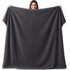 CalmyBEACH Telo mare in spugna XXL 100% cotone, Antracite, 200x200cm