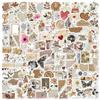 JOOTUEPO 120 Pezzi Stickers, Adesivi Vintage, Adesivi Scrapbooking, Impermeabili e Resistenti al Sole, Quaderni Artigianali Fai da Valigia Mobili te Sticker Aesthetic, Art Deco