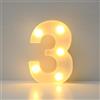 JYB Hopefuture Lampada a LED con numeri 3D illuminati, numeri decorativi, luce notturna 0 1 2 3 4 5 6 7 8 9, per matrimonio, compleanno, festa, lampada natalizia (3)
