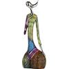 SHENGTIAN Statua di arte astratta colorata in posa yoga femminile, decorazione moderna per interni, colorata scultura pittura arte figura yoga dipinto ad olio statua femminile, decorazione per tavolo