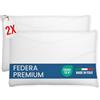 Michelangelo HomeRelax - COPPIA 2 Federe Copricuscino PREMIUM 50x80, Made in Italy, OEKO-TEX, Per Cuscini Letto, Tessuto Anallergico, Antiacaro, Traspirante, Coprifedera, Set di 2