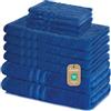 Lavea® Set di Asciugamani da 10 pezzi - 100% Spugna di Cotone - 4 Asciugamani Viso, 2 Teli doccia, 2 Asciugamani Ospiti, 2 Lavette - per Casa Hotel Spa - Blu royal