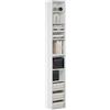 Furinno PASIR Libreria a 10 Ripiani, Libreria con Ripiano Aperto, per Soggiorno, Camera da Letto, Home Office, Bianco