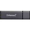 Intenso Alu Line - Chiavetta USB da 4GB - Pendrive USB 2.0, Antracite