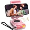 ANCwear Supporto Smartphone con Altoparlante Bluetooth, Suono Chiaro 5W, Slot per Scheda TF (microSD) per Ascolto senza Telefono, Fino a 10 Ore di Riproduzione