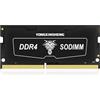 Yongxinsheng DDR4 Sodimm 3200MHz 16GB Laptop Ram PC4-25600 Non-ECC Unbuffered 1.2V 260-Pin CL22 Memoria Computer (versione aggiornata)