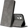ZONNAVI Cover per iPhone 12 PRO Max, Flip Custodia Pelle PU con [Slot Cart] [Supporto Stand] [Magnetica], Cover a Libro Portafoglio per iPhone 12 PRO Max (Grigio)