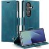 Cracedily Cover per Google Samsung Galaxy Z Fold 7 Case, Custodia Cover Pelle Premium Portafoglio con Porta Carte Magnetica Supporto Protezione Flip Case Custodia per Galaxy Z Fold 7, Blu-verde