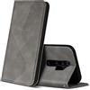 ZONNAVI Cover per Xiaomi Redmi Note 8 PRO, Flip Custodia Pelle PU con [Slot Cart] [Supporto Stand] [Magnetica], Cover a Libro Portafoglio per Xiaomi Redmi Note 8 PRO (Grigio)