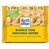 Ritter Sport Bianco Nocciole Intere Tavoletta di Cioccolato Bianco con Nocciole Intere e Riso Soffiato, 100g
