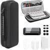 GoldOars Switch 2 Carry Case Set per Switch 2, Include 1 Custodia, 2 Pellicole in Vetro Temperato, 2 Cover per Joy-Con, 8 Cappucci per Analogici
