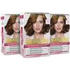 L'Oreal Paris L'Oréal Paris Tinta Capelli Excellence, Copre Il 100% dei Capelli Bianchi, a Lunga Durata, 5.3 Castano Chiaro Dorato, Confezione da 3