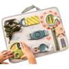 Taf Toys Snap'n Learn Board Busy Board per bambini dai 18 mesi in su Montessori Sensory Activity Board Giocattolo da viaggio non tossico giocattolo educativo per ragazzi e ragazze regalo di compleanno