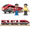 LICHENGTAI Treno Elettrico Telecomandato Per Bambini - Modello Giocattolo Con Telecomando, Luci E Suoni, Rosso E Giallo - 3