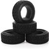 KEEDA 1/10 RC Auto 68mm Rally Pneumatici in Gomma per 1:10 RC On Road Car Tamiya HSP HPI Kyosho 1/16 RC Rally Car (nero)