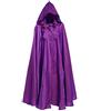 Proumhang Mantello con Cappuccio di Halloween Unisex Cappello da Vampiro del Tristo Mietitore Natale Masquerade Carnevale Strega Accessori Cosplay Costumi in Maschera per Adulti Bambini(S,Viola)