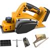 SWTHM Pialla portatile senza fili per Dewalt batteria da 20 V, 15000 giri/min, senza spazzole, larghezza di taglio 82 mm, profondità di taglio 0-2 mm, per lavori di lavorazione del legno, progetti fai da te