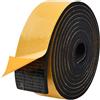 Zayejod Nastro Autoadesivo Schiuma,50mm Larghezza 8mm Spessore Strisce in Neoprene Schiuma Guarnizione in Gomma Isolante Anti-vibrazione Anti-collisione Insonorizzata Protezione per Mobili Auto, 2M