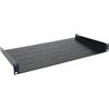 WAYTEX 37465 - Scaffale a baia, 19 pollici, 1U profondità 250 mm, fissaggio anteriore montaggio fisso - nero