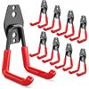 3-H Appendi Bici da Muro Garage 8 Pezzi, Supporto 3 Punti di Saldatura, Acciaio Inox Massiccio, Porta Bici Con Viti Ganci per Attrezzi, Scala