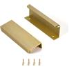 Ndjiloik 10 Pezzi Maniglie Armadio Maniglie per Mobili,Maniglie per Mobili da Cucina Maniglie Armadio Maniglia Invisibile Lunghezza totale 120MM,Oro